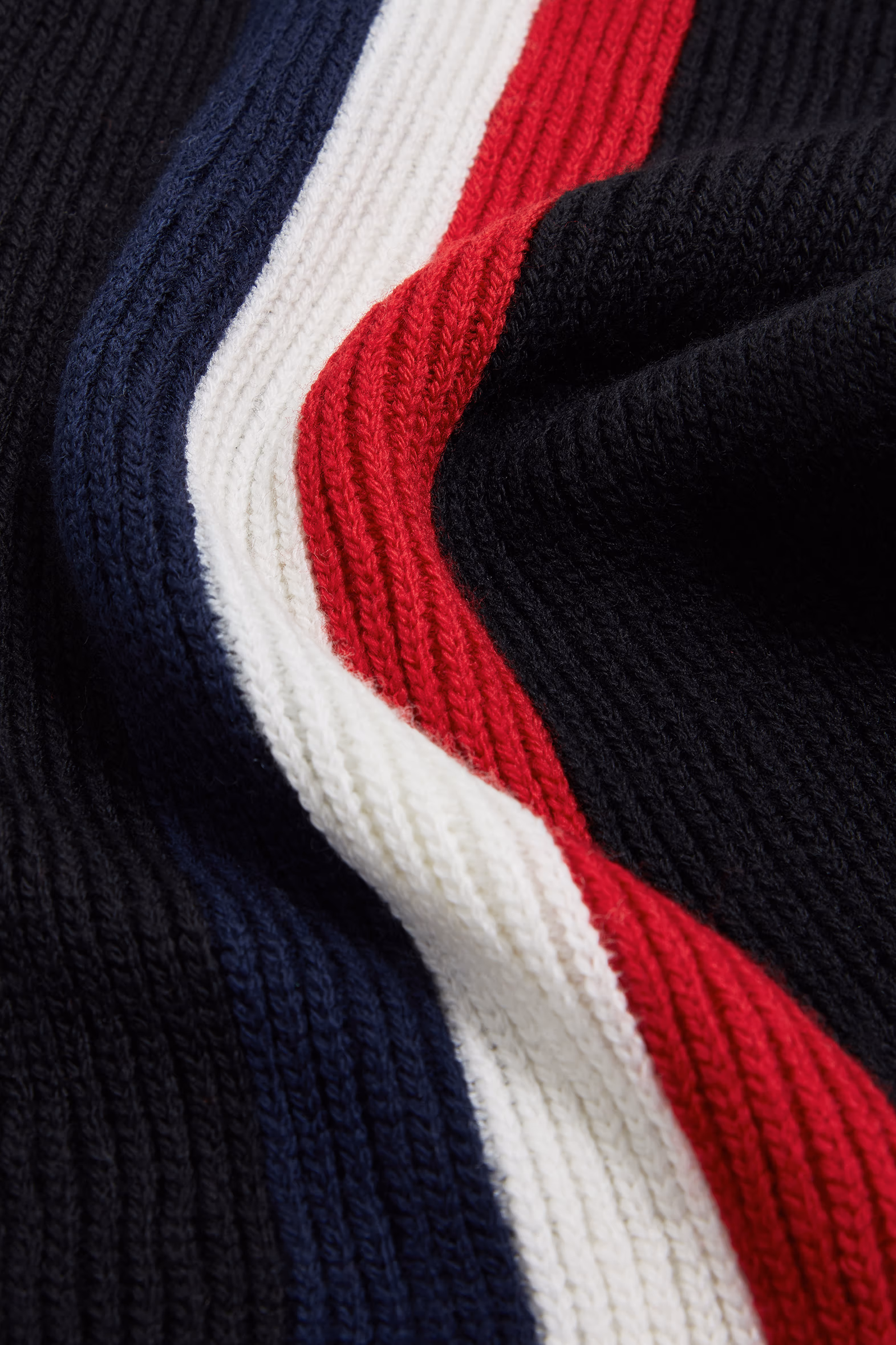 Bufanda de lana tricolor Hombre Negro Moncler 4